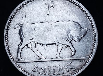 #18 - Ireland - 1942 - Shilling - Silver - KM.14