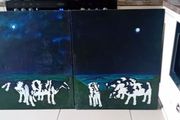 Pair Of Large Original Oil On Canvas Paintings
