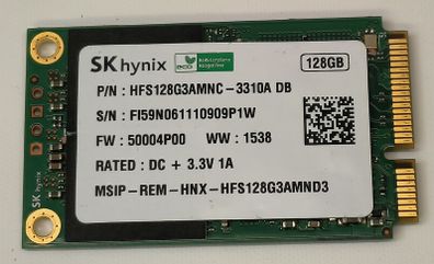 Skhynix 128gb Msata Ssd - Sata - Used