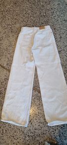 Monki Ecru wide leg jeans
