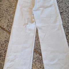 Monki Ecru wide leg jeans