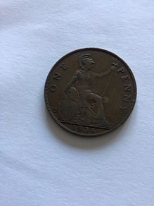 1936 George V British Penny 1d