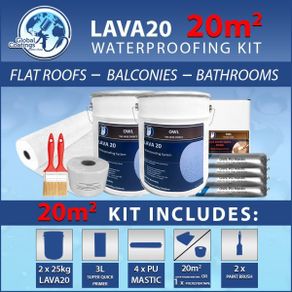 LAVA 20 Liquid Rubber Waterproofing Kit 20m2
