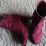 Burgundy Ankle Boots  Size 5 Image 2