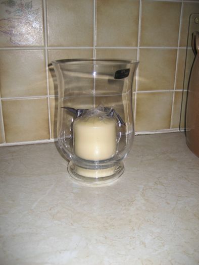 Newgrange clear glass hurricane holder