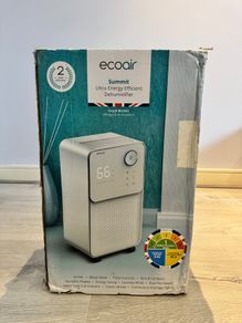 EcoAir Summit dehumidifier 12L - energy efficient, lightly used