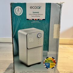 EcoAir Summit dehumidifier 12L - energy efficient, lightly used