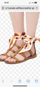 Prada sandals size 36,5-37,5 . Worn ones