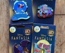 Disney pin set Fantasia 80 years