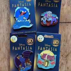 Disney pin set Fantasia 80 years