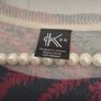 jumper 100% cashmere jumper navy and red size medium Irish design kdk Image 8