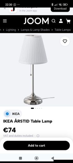 Lamps x 2