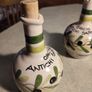 2 AT  15.00  Euro EACH Vintage Benegiamo Handmade Italian Ceramic Olive Oil Terracotta Bottle With Cork Image 5