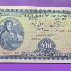 Irish ten pound lavery note