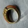 Vintage 14K Gold & "Angel Skin" Coral Dome Ring - Perfect Condition Image 2