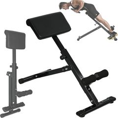 Roman Chair - Hyperextension Bench for Strength Training Back Extension, Foldable 5 Adjustable Position Home Gym Sit Up Bench for Glute & Ab Workouts, Optional Adjustment Incline & Multi-Functi
