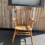 A Late Victorian farmhouse armchair. Image 2