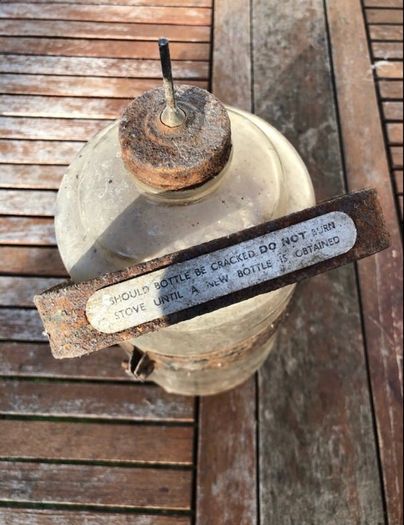 1930s / 1940s Glass Paraffin Bottle