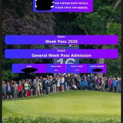2x tickets 2026 KPMG Women's Irish Open week pass