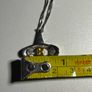 Sterling Silver Modernist Necklace with Yellow Gemstone Image 6