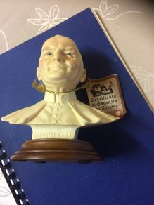 Vintage Sculptor Bust Pope John Paul 11