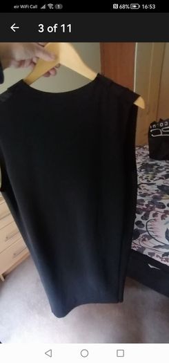 beautiful new zara black and charcoal long wastecoat