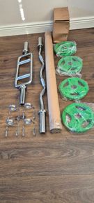 large brand new olympic weight lifting set