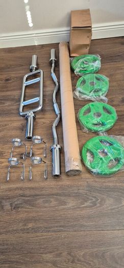 large brand new bars and radial plates