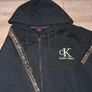 x2 Bundle - Calvin Klein Jeans Logo Tape Tracksuit - Full Zip Hoodie & Joggers - Size - Large Image 4