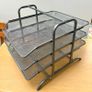 IKEA 3 Tier A4 Document Letter Tray Holder Set - Nickel Silver Finish Image 3