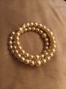 Handmade pearl stretch bracelet
