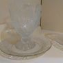 2 x Glass Dessert Bowl / Ice Cream Pot / Punch Bowl and Side Plate Image 2