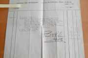 Rathmines mechanic invoice 1956