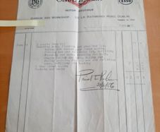 Rathmines mechanic invoice 1956