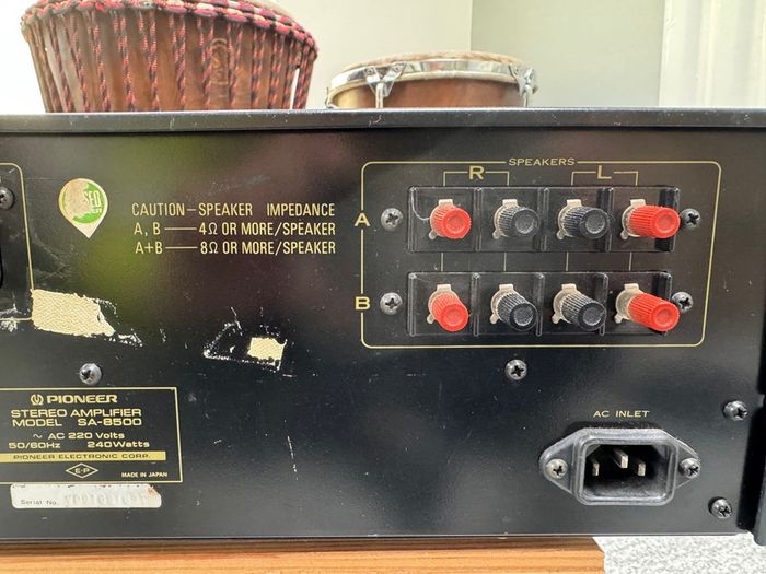 Pioneer SA-8500 Vintage Integrated Stereo Amplifier