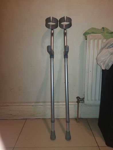 Pair of Adjustable Forearm Crutches (Elbow Crutches)