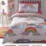 Two Rainbow Duvet Covers for Single Beds Image 2