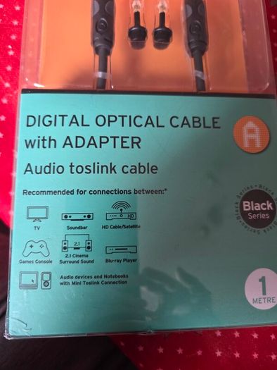 Brand New Digital Optical Cable with Adapter
