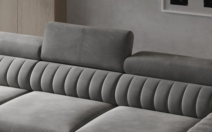 Luxury couch beautiful design corner sofa bed GRAYS