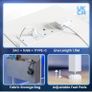 Gaming Desk with LED Lights & Power Outlets, Reversible Image 4