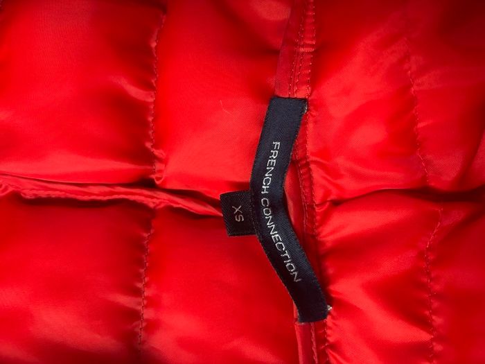 French Connection-i I Iola Puffa Coat - Black/red Size Xs