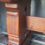 Antique 19th Century oak Monastery Table chunky well made solid with amazing patina comes with two large oak benches Image 4