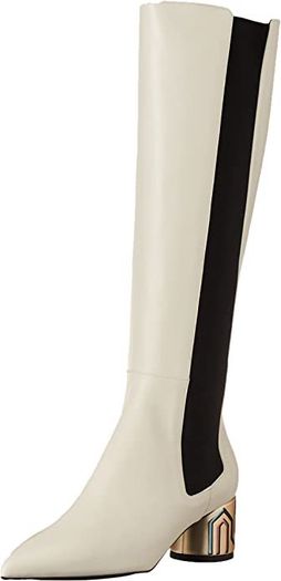 Pollini Ladies Stivale Full Leather Boots Ivory Colour EU 36 , UK 3 - 3.5 UK