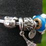 Pandora Sterling Silver 925 Bracelet with Colorful Beads and 13 Charms 41,6g Image 2