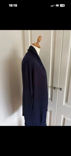 Oversize navy cardigan Zara knit suit 12-16