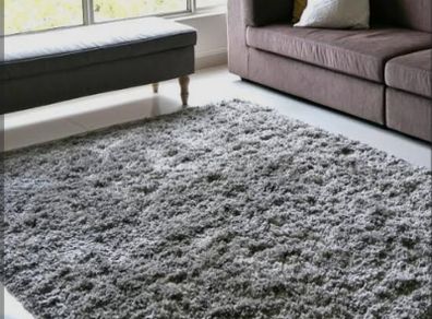 IKEA high pile rug Dark Grey