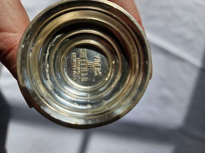 Vintage Viners Of Sheffield Silver Plated Lion Head Ringed Urn/Vase Lined