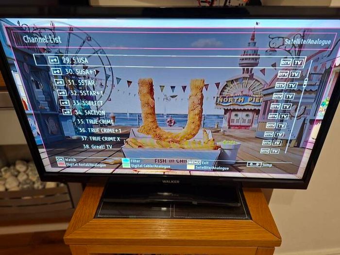 32" Walker Satellite & Saorview Digital LED HD TV Freesat