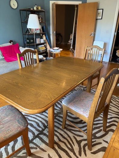 Oak Table and Chairs