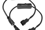 Gebildet - Power Adapter Cable for 3 and 4 Pin PC Fan with Switch, 2 Pack, DC Power Supply Connector, DC5521 to 3/4 Pin Cable
